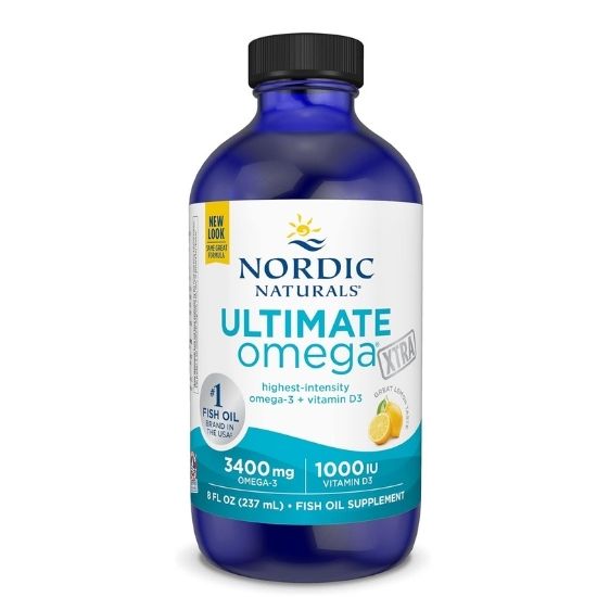 Ultimate Omega Xtra, 3400mg, Lemon, 237 ml, Nordic Naturals - Vitax.ro