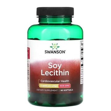 Lecithin Non-GMO, 1200mg, 90 softgels, Swanson - Vitax.ro