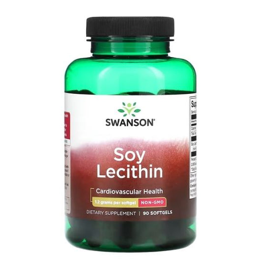 Lecithin Non-GMO, 1200mg, 90 softgels, Swanson - Vitax.ro