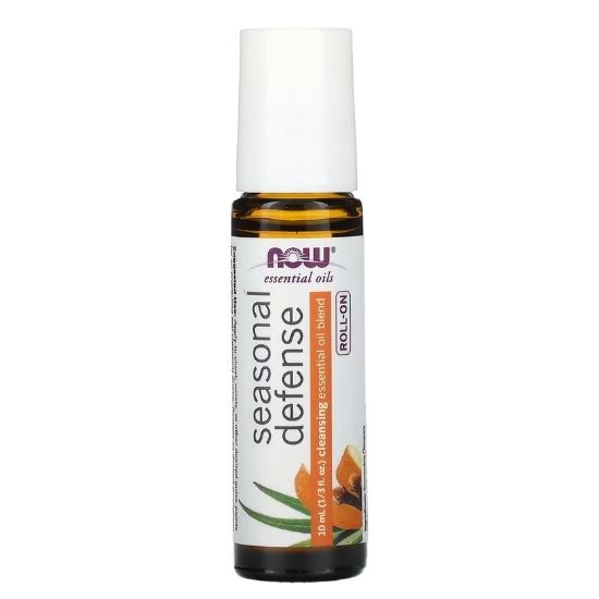 Essential Oil Roll-On, Seasonal Defense, 10 ml, NOW Foods - Vitax.ro