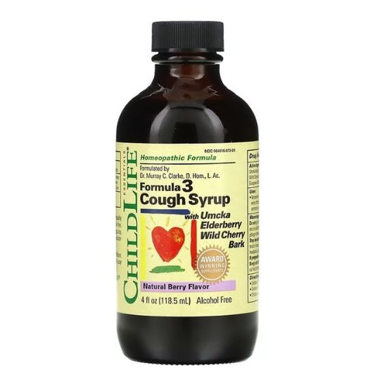 Cough Syrup, Gust de Fructe, 118.50 ml, Childlife Essentials - Vitax.ro
