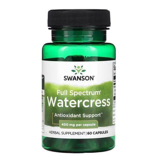 Full Spectrum Watercress, 400mg, 60 caps, Swanson - Vitax.ro