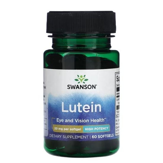 Lutein, 20mg, 60 softgels, Swanson - Vitax.ro
