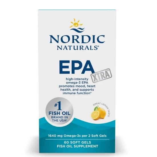 EPA Xtra, 1640mg Lemon, 60 softgels, Nordic Naturals - Vitax.ro