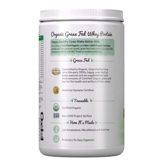 Organic Whey Protein, Grass Fed, Chocolate Peanut Butter, 390g, Garden of Life - Vitax.ro
