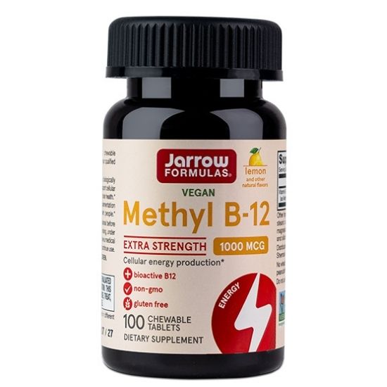 Methyl Vitamina B-12, 1000mcg, 100 lozenges, Jarrow Formulas - Vitax.ro