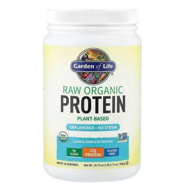 Raw Organic Protein, Unflavored, 560g, Garden of Life - Vitax.ro
