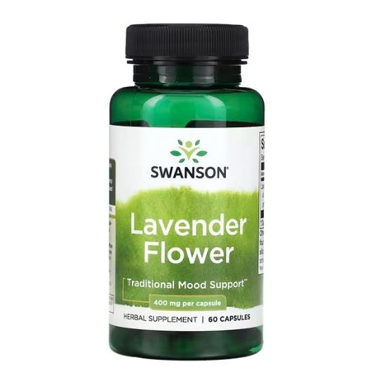 Lavender Flower, 400mg, 60 caps, Swanson - Vitax.ro