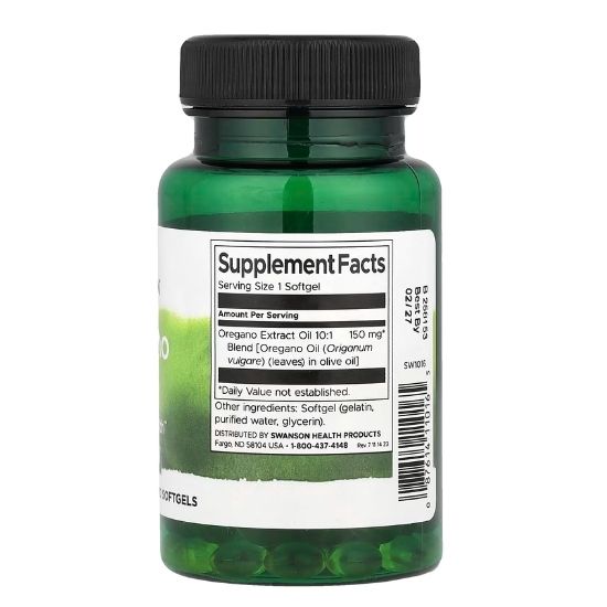 Oregano Oil 150mg, 120 softgels, Swanson - Vitax.ro