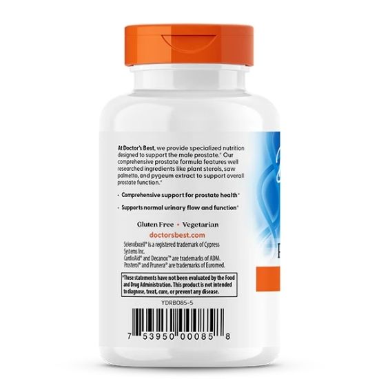 Comprehensive Prostate Formula cu Seleno Excell, 120 vcaps, Doctor's Best - Vitax.ro