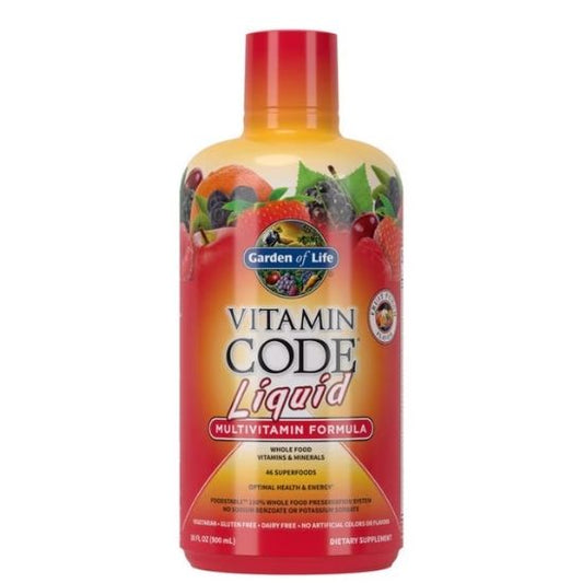 Vitamin Code Liquid Multivitamin, Fruit Punch, 900 ml, Garden of Life - Vitax.ro