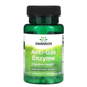 Anti-Gas Enzyme, 90 vcaps, Swanson - Vitax.ro