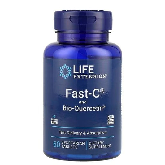 Fast-C and Bio-Quercetin Phytosome, 60 vegetarian tabs, Life Extension - Vitax.ro