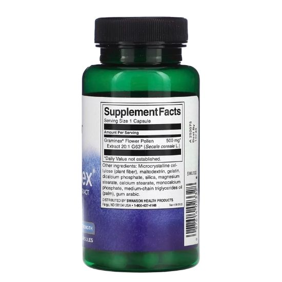 Graminex, 500mg, 60 caps, Swanson - Vitax.ro
