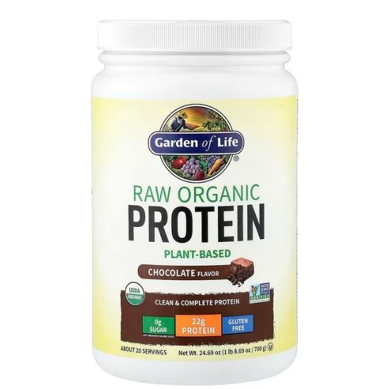 Raw Organic Protein, Chocolate, 660g, Garden of Life - Vitax.ro