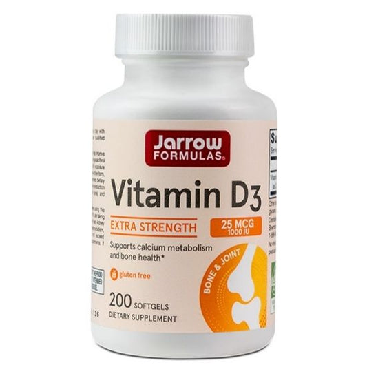 Vitamin D3, 1000 IU, 200 softgels, Jarrow Formulas - Vitax.ro