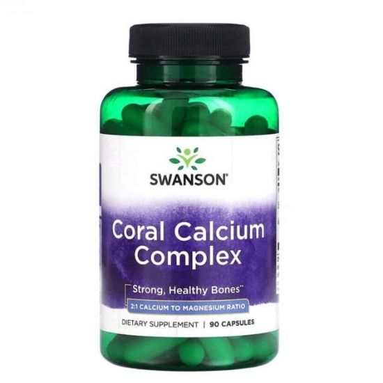 Coral Calcium Complex, 90 caps, Swanson - Vitax.ro