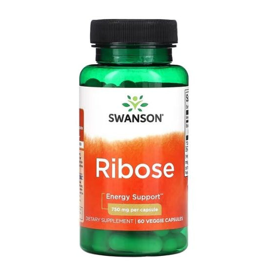 Ribose, 750mg, 60 vcaps, Swanson - Vitax.ro