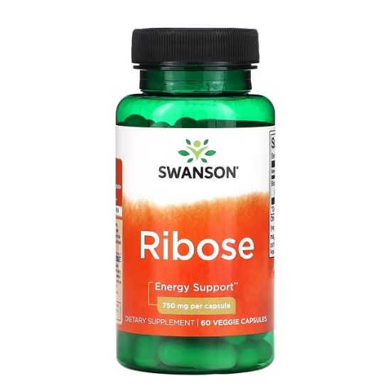 Ribose, 750mg, 60 vcaps, Swanson - Vitax.ro