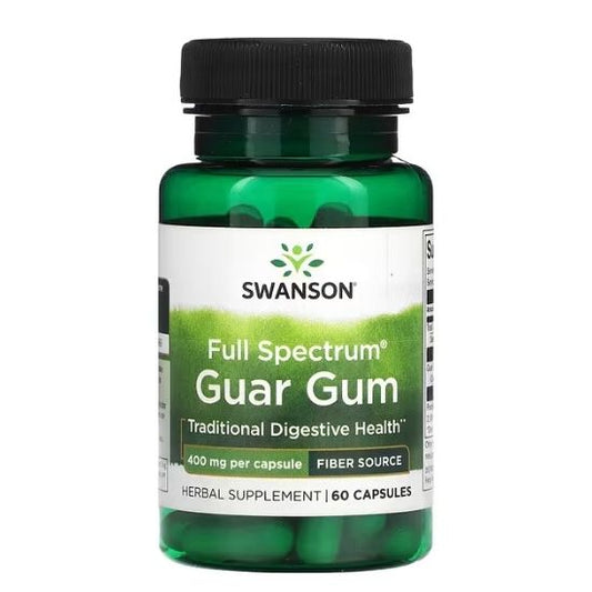 Full Spectrum Guar Gum, 400mg, 60 caps, Swanson - Vitax.ro