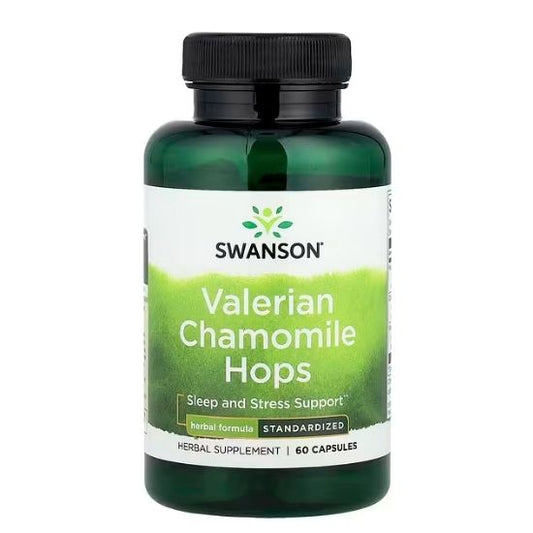 Valerian, Chamomile & Hops, 60 caps, Swanson - Vitax.ro