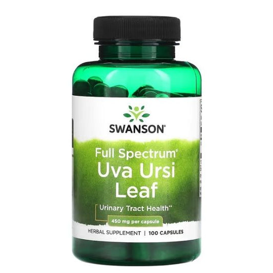 Full Spectrum Uva Ursi Leaf, 450mg, 100 caps, Swanson - Vitax.ro
