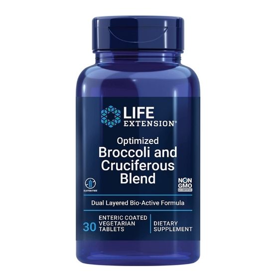 Optimized Broccoli and Cruciferous Blend, 30 enteric coated tabs, Life Extension - Vitax.ro