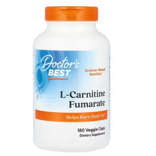 L-Carnitine Fumarate, 855mg, 180 vcaps, Doctor's Best - Vitax.ro