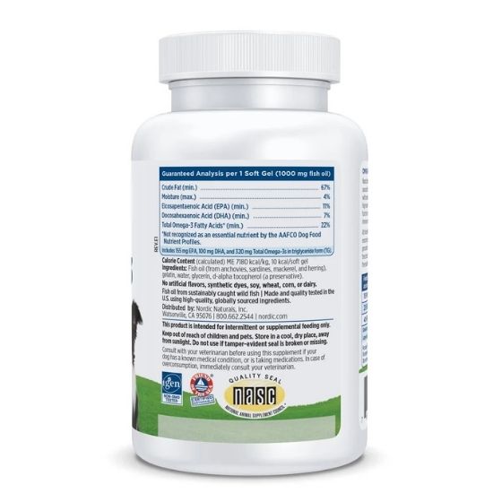Omega-3 Pet, 90 softgels, Nordic Naturals - Vitax.ro