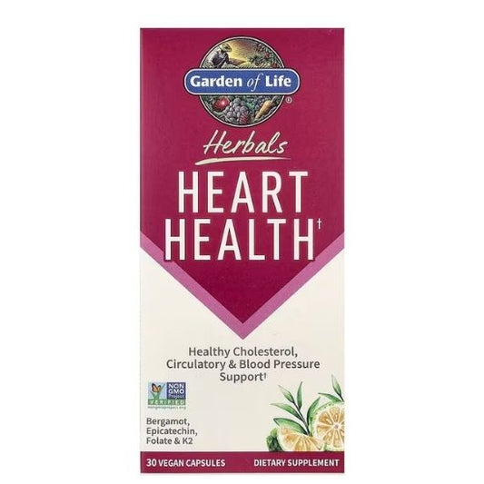 Herbals Heart Health, 30 vcaps, Garden of Life - Vitax.ro