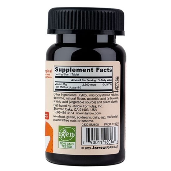 Methyl B-12, 2500mcg, 100 lozenges, Jarrow Formulas - Vitax.ro