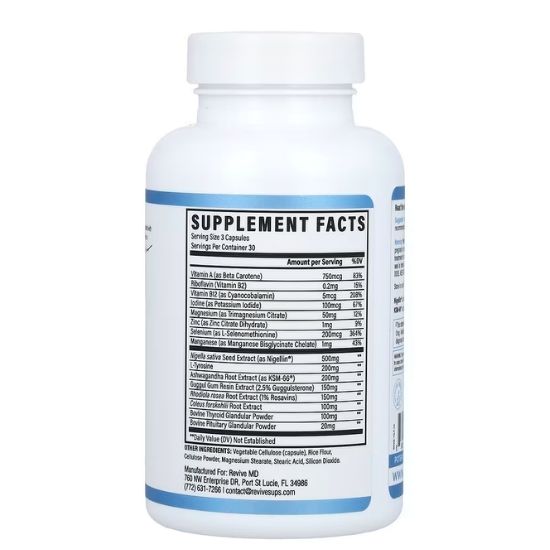 Thyroid Support, 90 vcaps, Revive - Vitax.ro