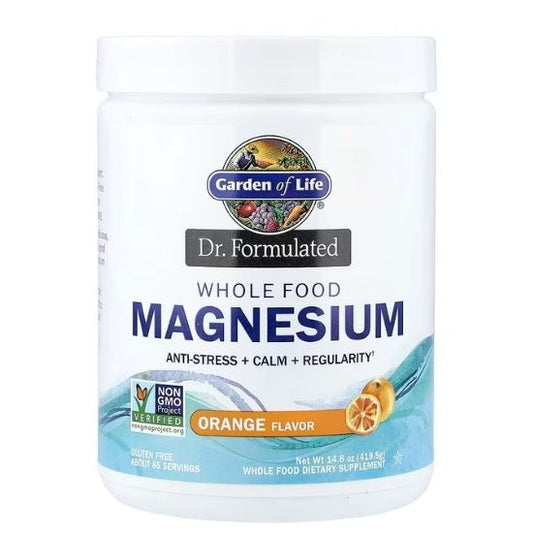 Dr. Formulated Whole Food Magnesium, Orange, 419g, Garden of Life - Vitax.ro