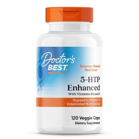 5-HTP Enhanced cu Vitamin B6 and C, 120 vcaps, Doctor's Best - Vitax.ro
