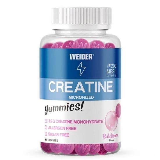 Premium Creatine Gummies, Bubblegum, 66 gummies, Weider | Vitax.ro