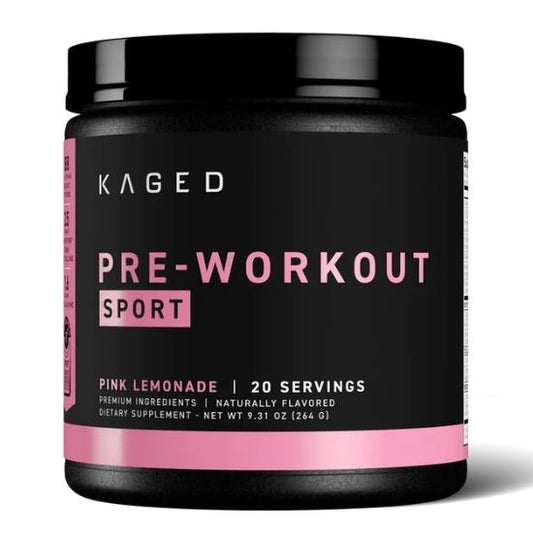 Pre-Workout Sport, Pink Lemonade, 264g, Kaged Muscle