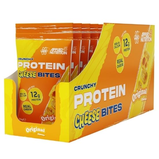 Crunchy Protein Cheese Bites, Original, 10 x 20g, Applied Nutrition | Vitax.ro