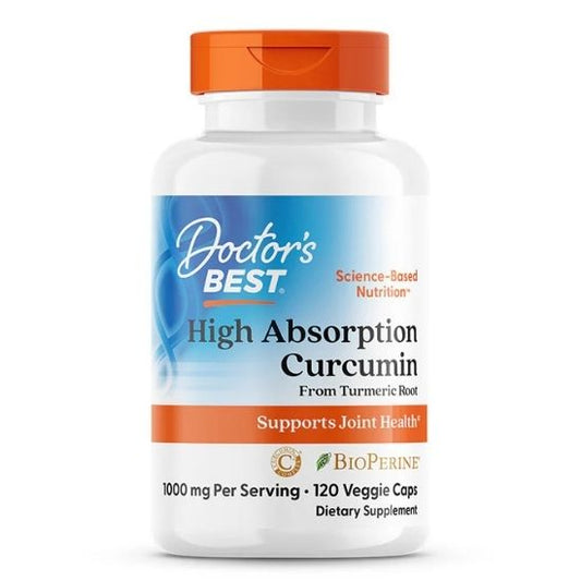 High Absorption Curcumin, 1000 mg Per Serving, 120 caps, Doctor's Best - Vitax.ro