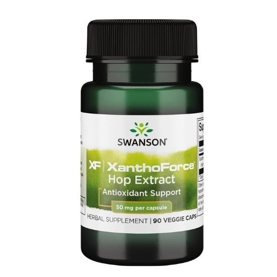 XanthoForce Hop Extract, 50mg, 90 vcaps, Swanson - Vitax.ro
