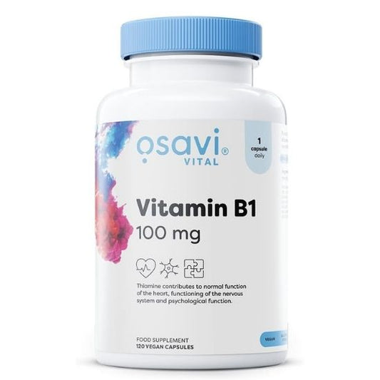 Vitamin B1, 100mg, 120 vegan caps, Osavi - Vitax.ro