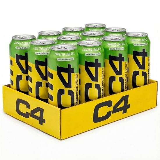 C4 Explosive Energy Drink, Twisted Limeade, 12 x 500 ml, Cellucor