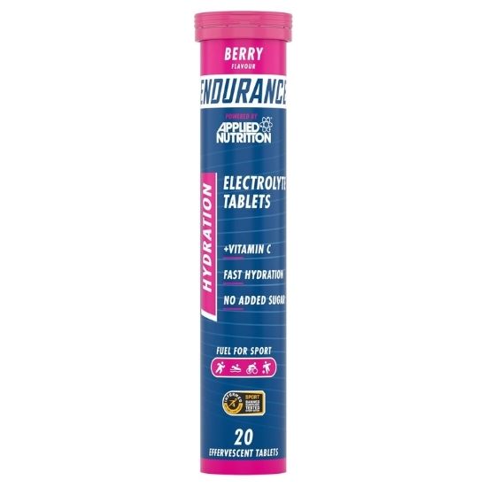 Endurance Hydration Electrolyte Effervescent Tablets, Berry, 6 x 20 tabs, Applied Nutrition