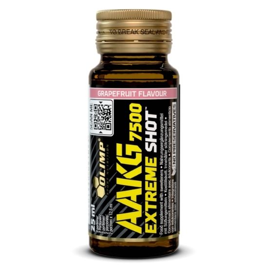 AAKG 7500 Extreme Shot, Grapefruit, 9 x 25 ml, Olimp Nutrition