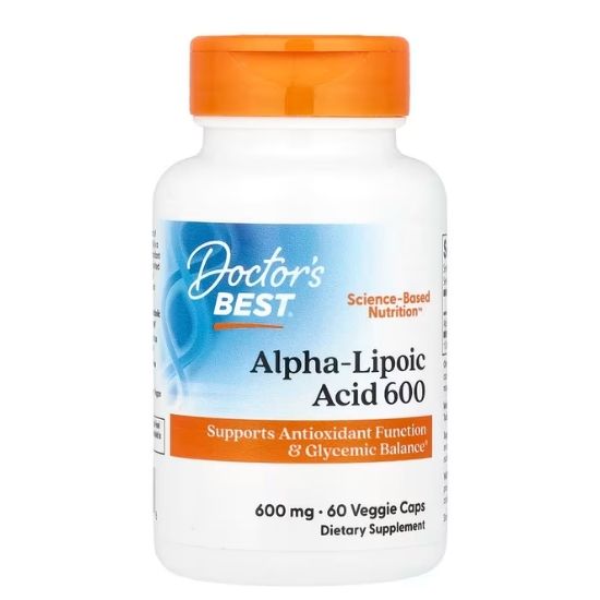 Alpha Lipoic Acid, 600mg, 60 vcaps , Doctor' s Best - Vitax.ro