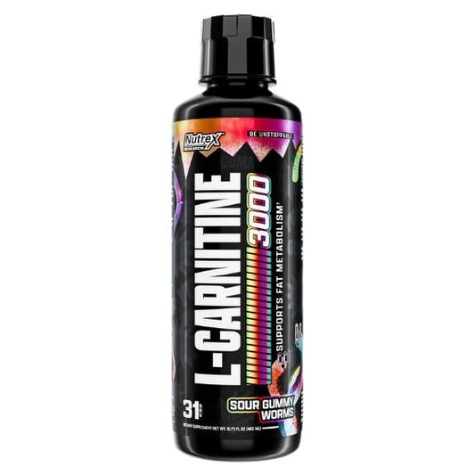 L-Carnitine 3000, Sour Gummy Worms, 465 ml, Nutrex - Vitax.ro