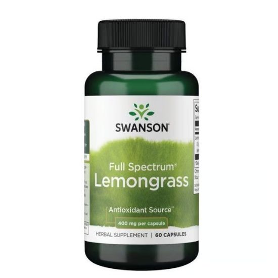 Full Spectrum Lemongrass, 400mg, 60 caps, Swanson - Vitax.ro
