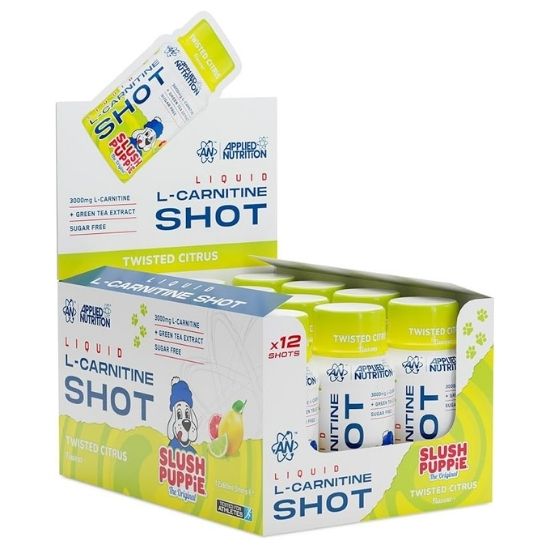 Liquid L-Carnitine Shot, Slush Puppie Twisted Citrus, 12 x 60 ml, Applied Nutrition | Vitax.ro