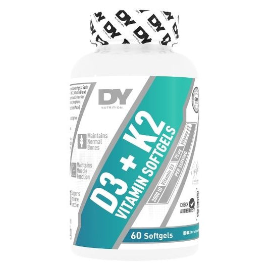 Vitamin D3+K2, 60 softgels, Dorian Yates
