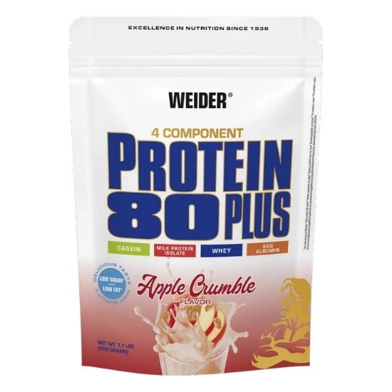 Protein 80 Plus, Apple Crumble, 500g, Weider
