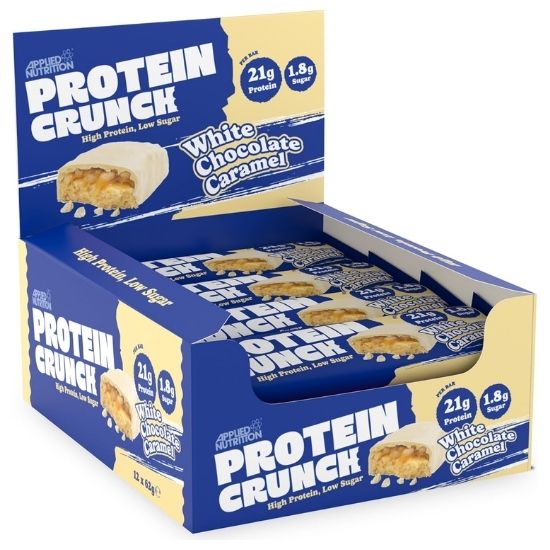 Protein Crunch Bar, White Chocolate Caramel, 12x62g, Applied Nutrition